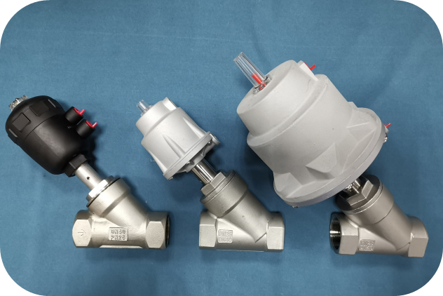 DN80、100、125 氣動角座閥